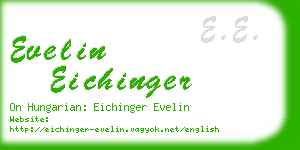 evelin eichinger business card